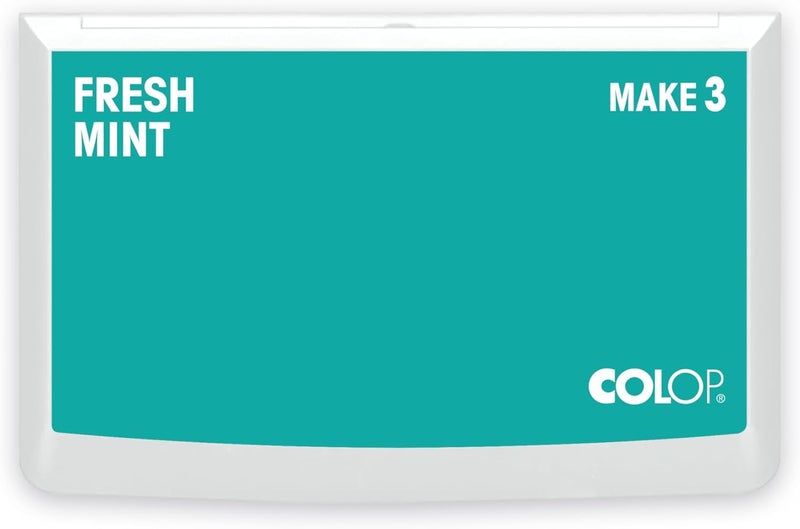 Colop Make Series, Ink Stamp Pads, with Non-Toxic Premium Ink, Water-Based Acid-Free (Fresh Mint, Make 3-3-1/2" x 6-1/4") - Image 1